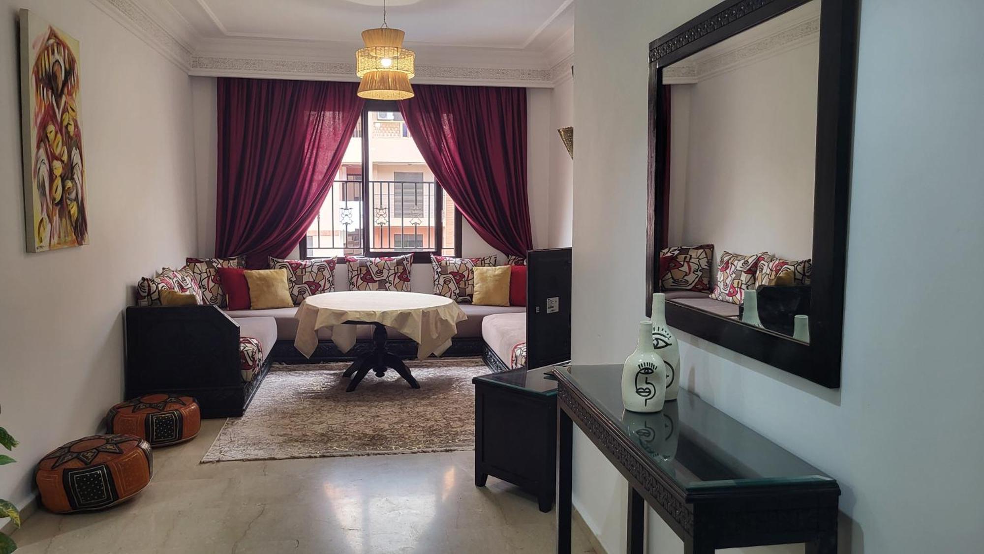 Appartement Haut Standing Vu Piscine Marrakesh Exteriör bild