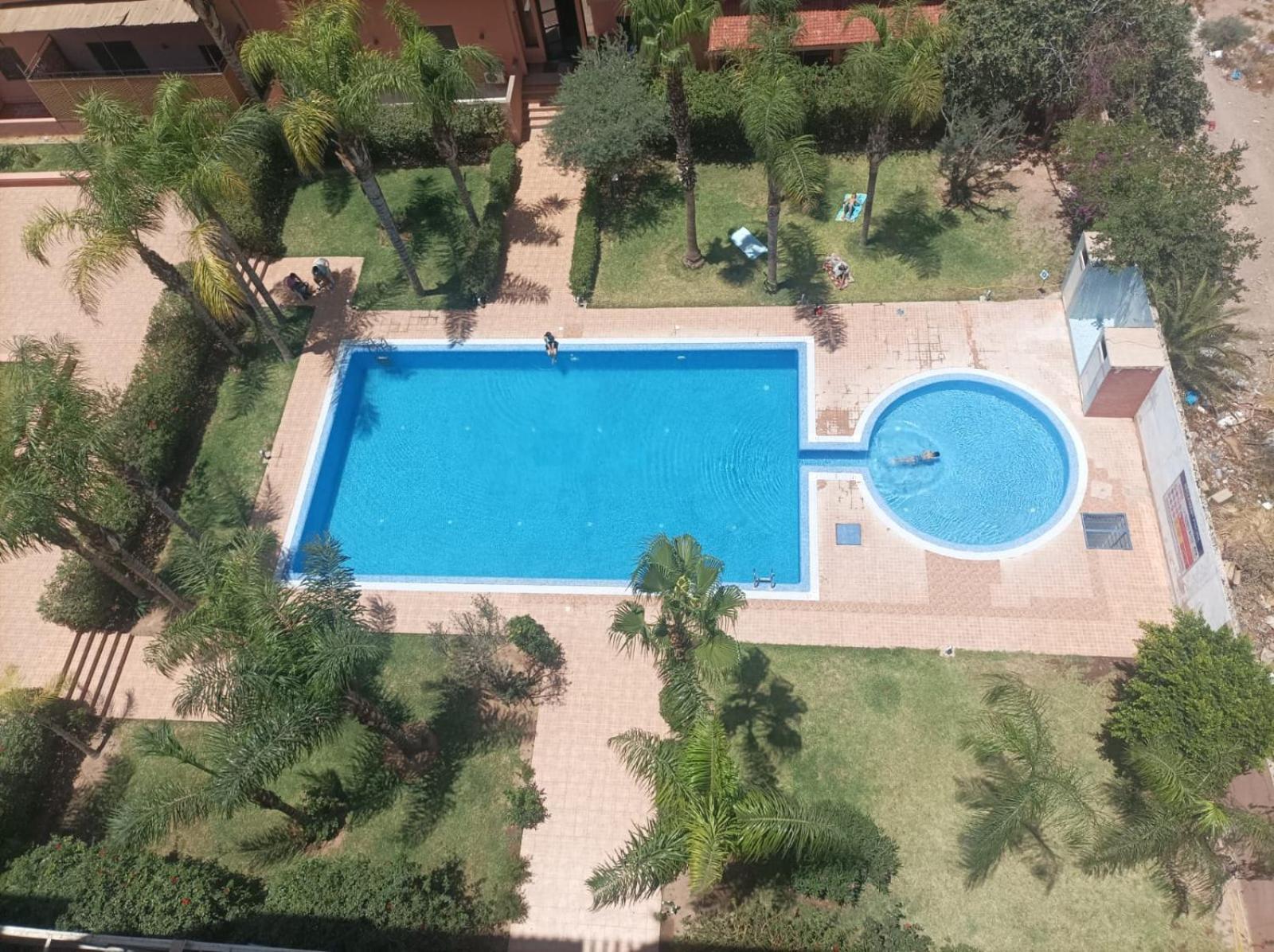 Appartement Haut Standing Vu Piscine Marrakesh Exteriör bild